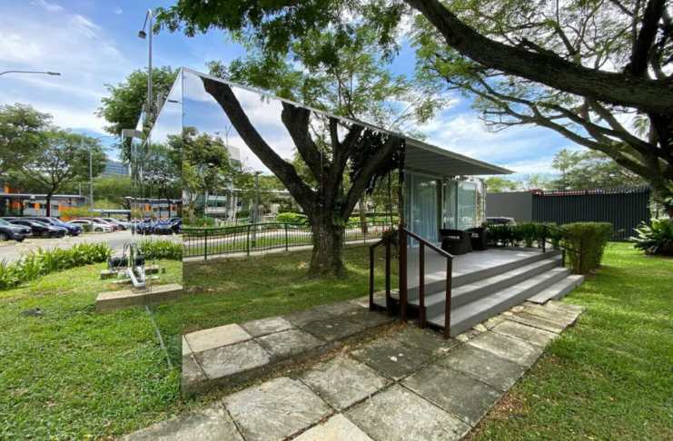 New “Mirror” Shipping Container Hotel At One-North For Staycation From $250/night